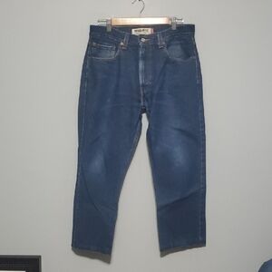 Levis 505 Jeans Men's Size 34 ( 26-1/2" Altered Inseam ) Blue 505 Jeans